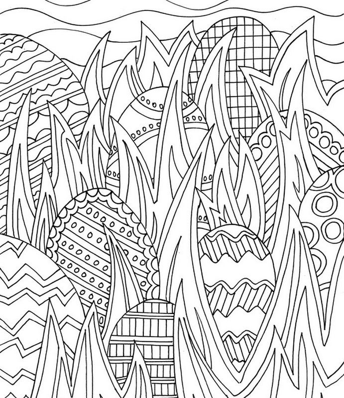 691x800 Easter Coloring Pages For Adults