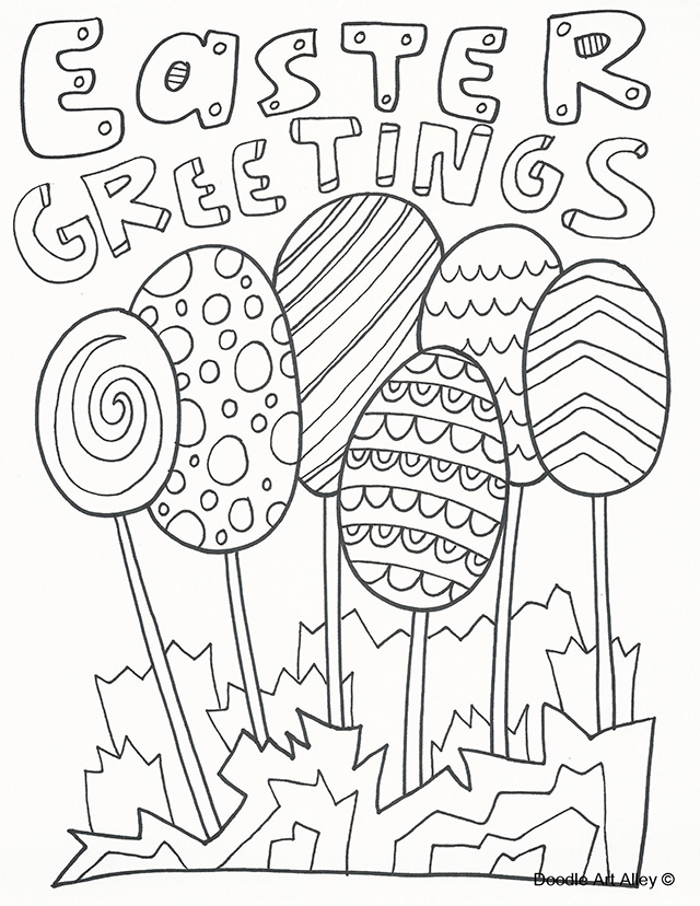 640x828 Free Easter Coloring Pages