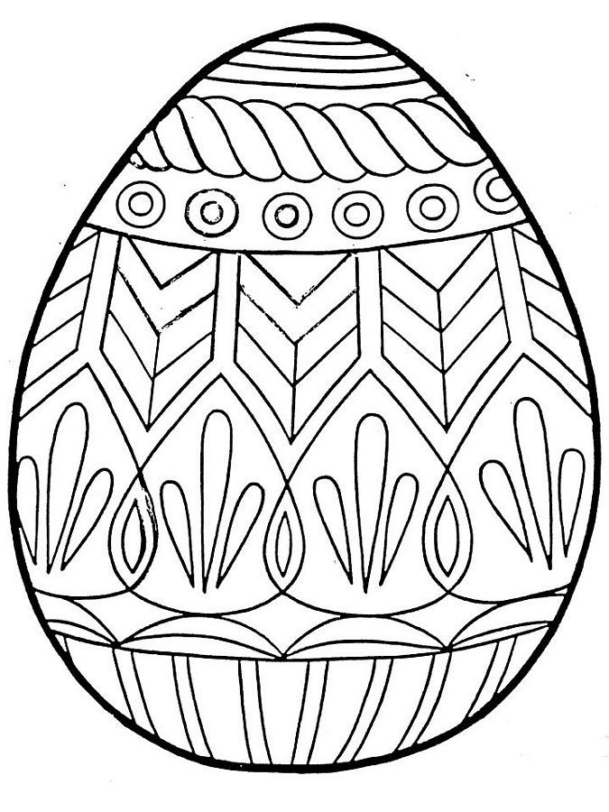 Free Easter Egg Coloring Pages