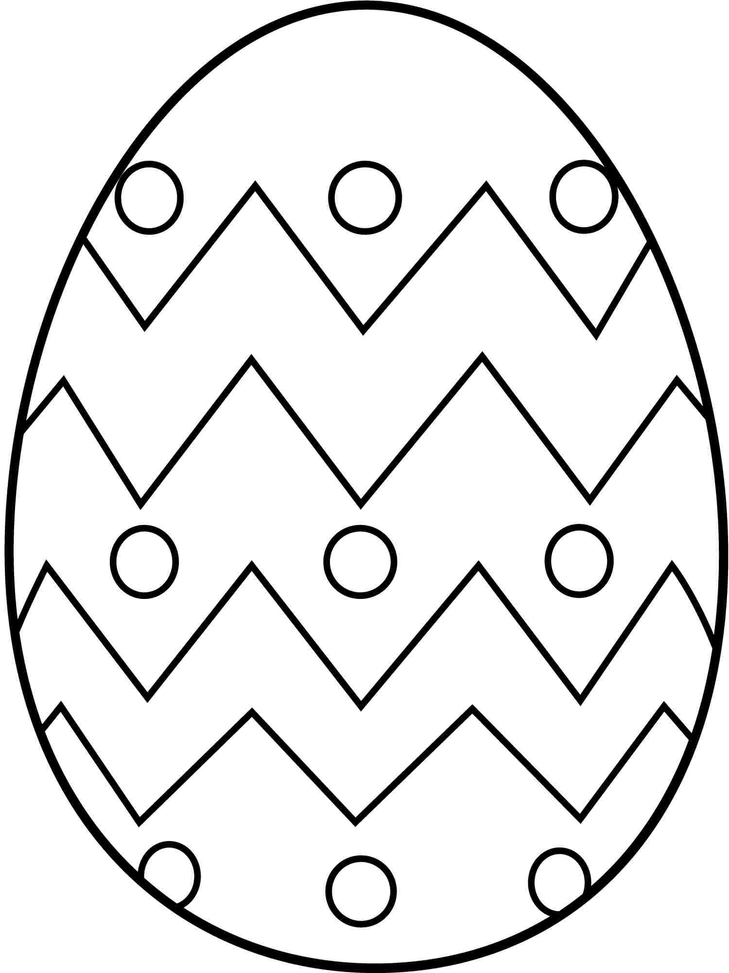 1500x2000 Easter Egg Coloring Pages Free Printable