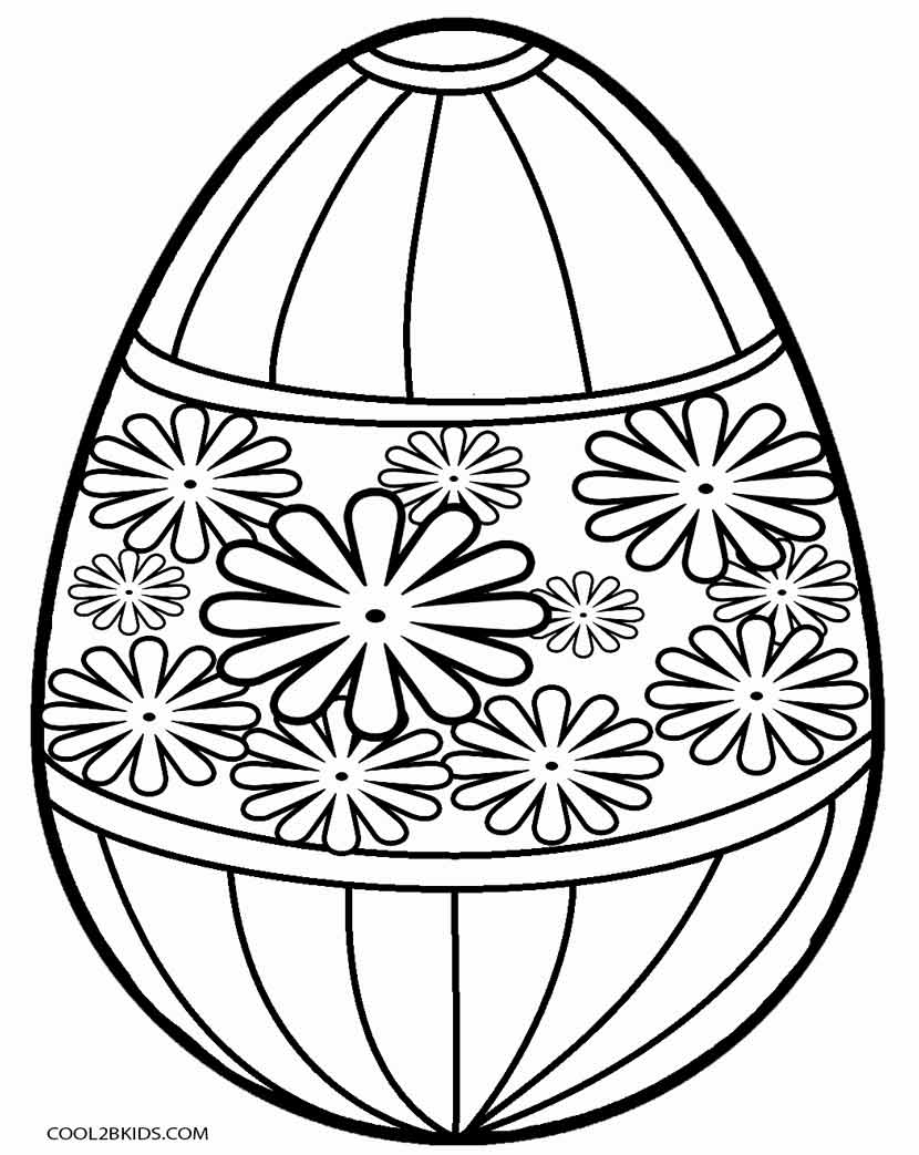 830x1043 Printable Easter Egg Coloring Pages For Kids