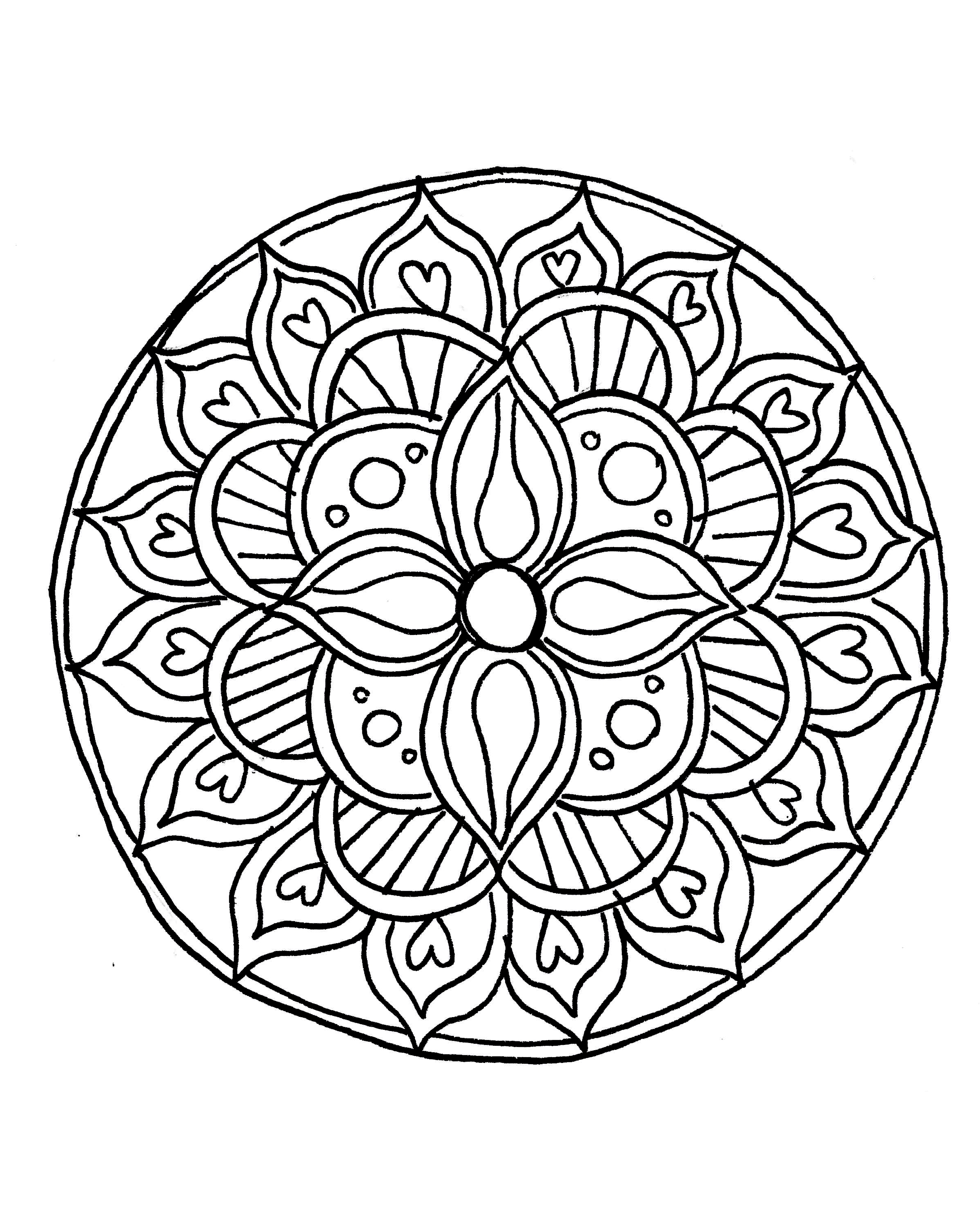 2400x3000 Printable Mandala Coloring Pages For Kids Free