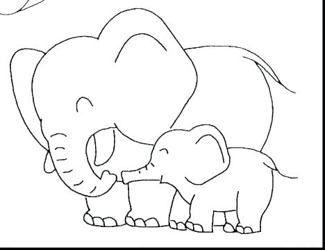 468x360 Free Elephant Coloring Pages Cute Elephant Coloring Pages Also