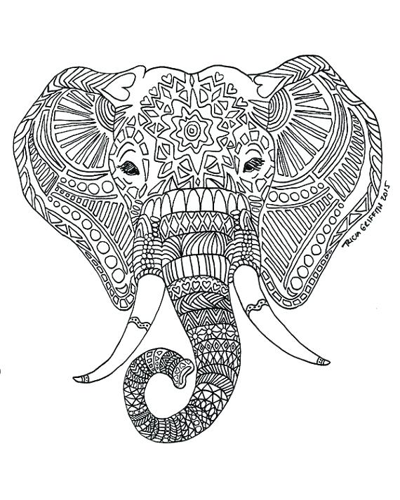 570x713 Coloring Pages Elephant Baby Elephant Coloring Pages For Kids Mom