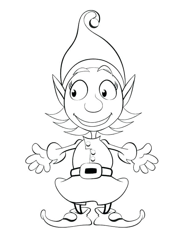 Free Elf Coloring Pages at GetDrawings | Free download