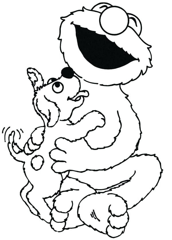 600x840 Free Elmo Coloring Pages Sesame Street Sesame Street Lick