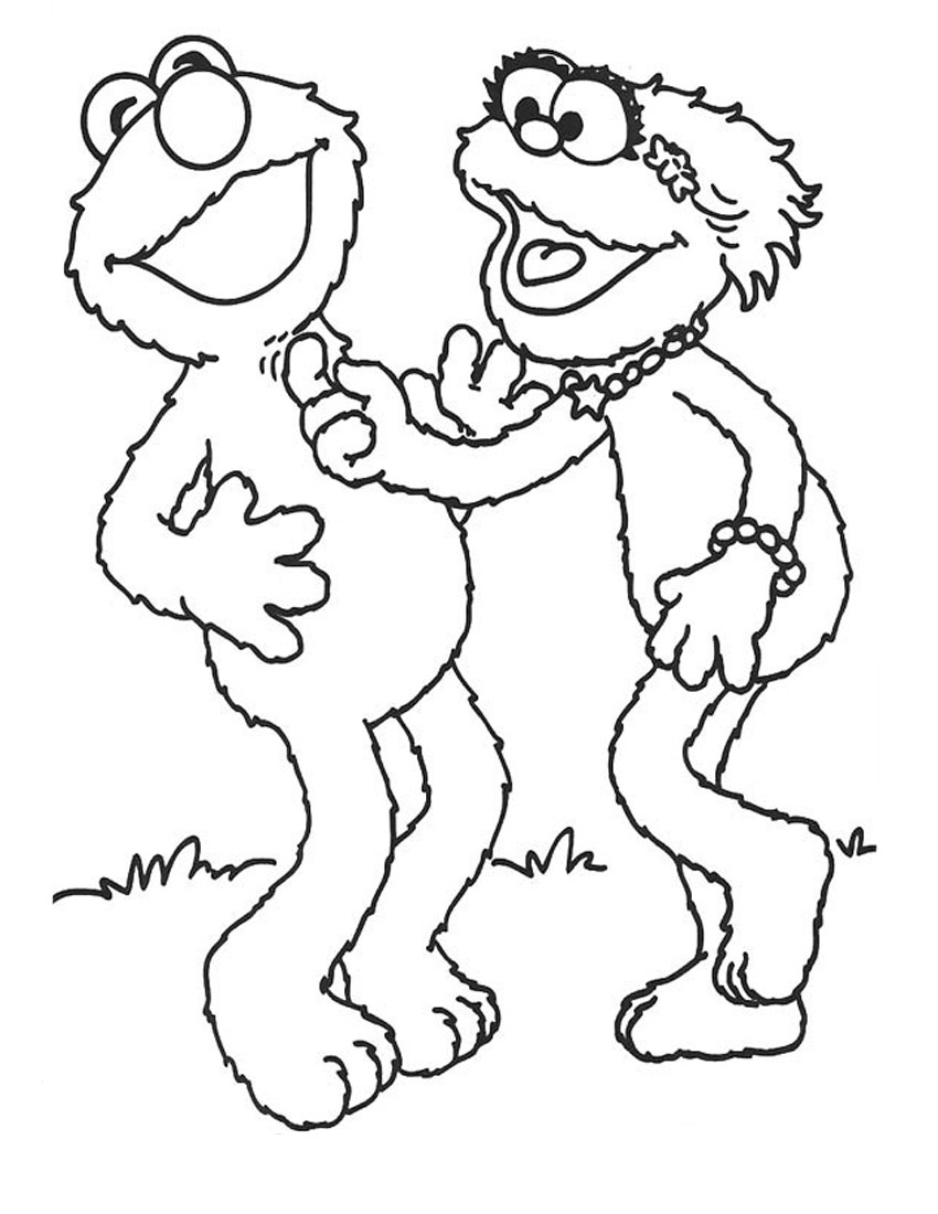 850x1100 Free Printable Elmo Coloring Pages For Kids Bright Colorin