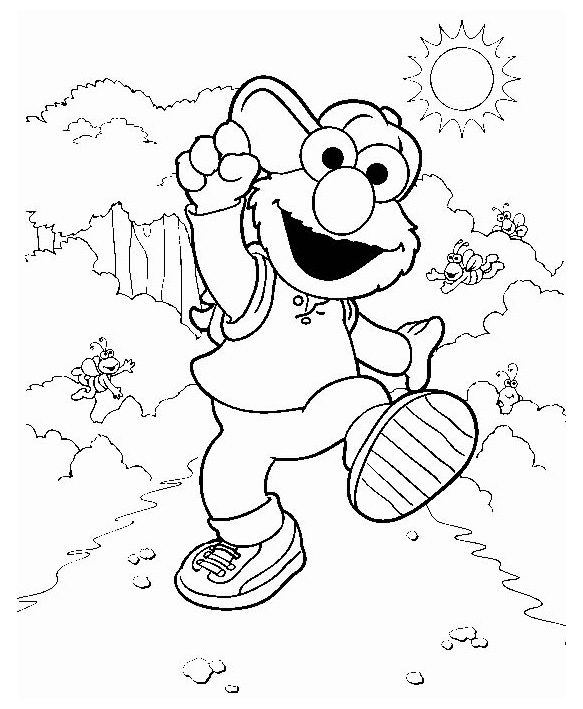 583x709 Free Elmo Coloring Pages Printable Coloring Worksheets