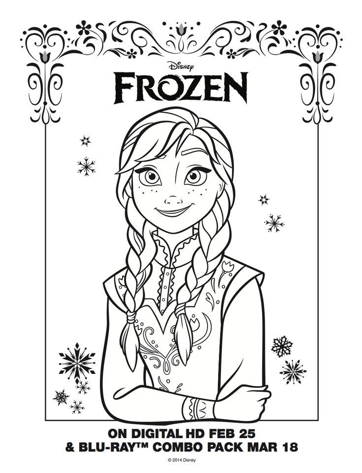 736x960 Frozen Coloring Pages Anna And Elsa Little Free Coloring Pages