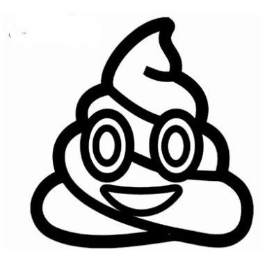 381x365 Poop Emoji Coloring Page Free Drawing Board Weekly