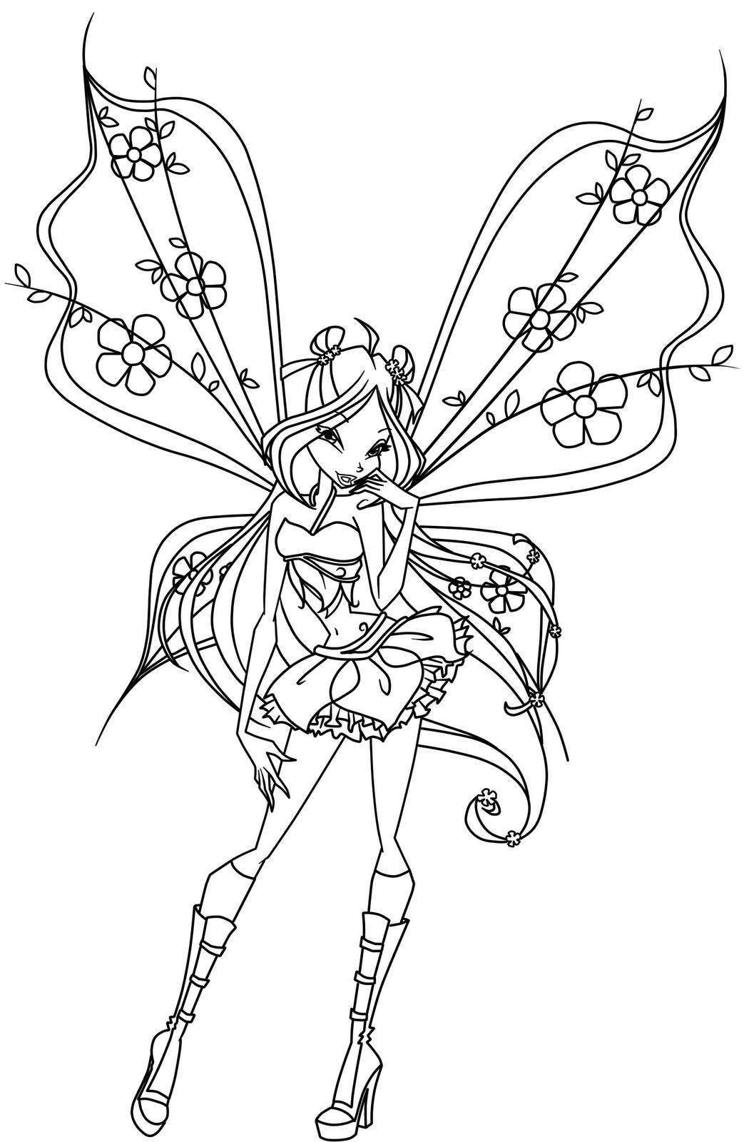 Free Fairy Coloring Pages