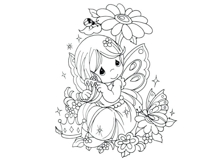 755x539 Fairy Coloring Pages Printable Free Butterfly Fairy Coloring Pages