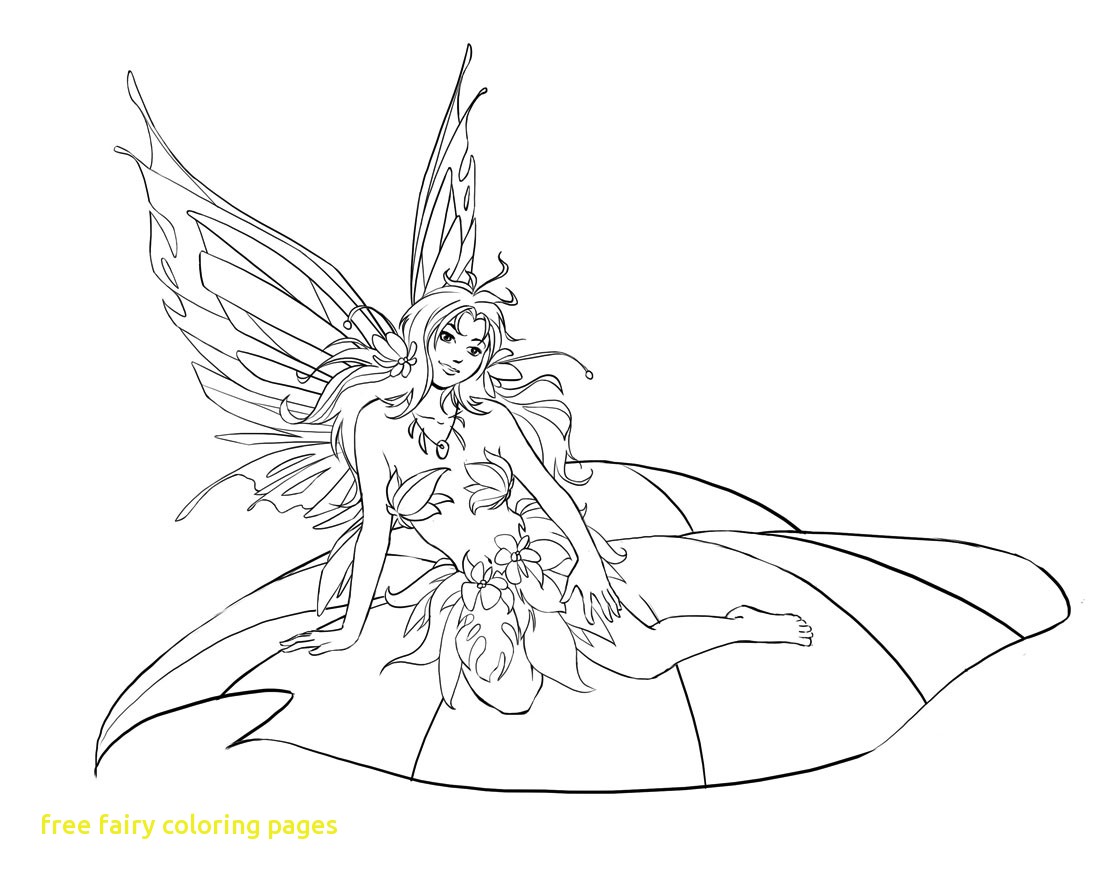 1099x882 Free Fairy Coloring Pages Reduced Fairies Printable For Kids