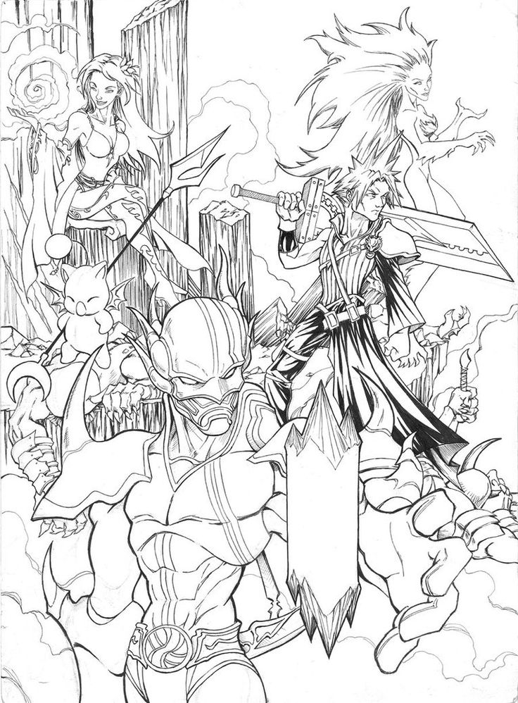 736x998 Free Fantasy Adult Coloring Pages Hero Free