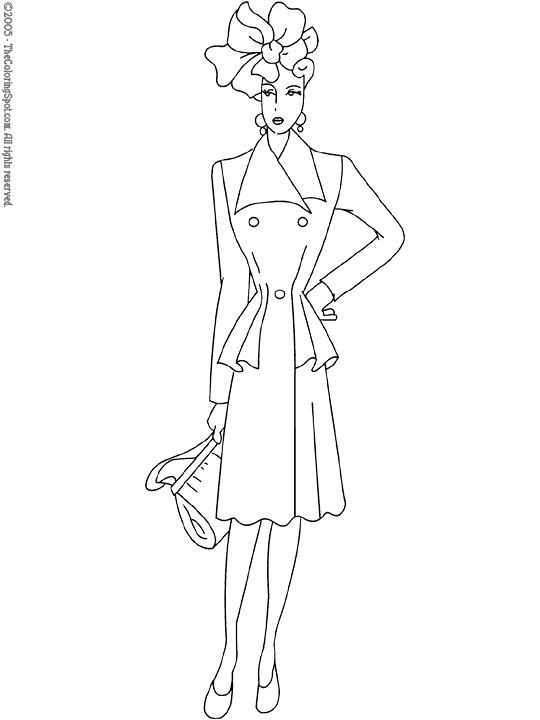 540x720 Fashion Coloring Pages To Print Fashion Coloring Pages Fashion