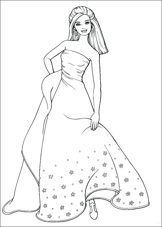 567x794 Printable Fashion Coloring Pages
