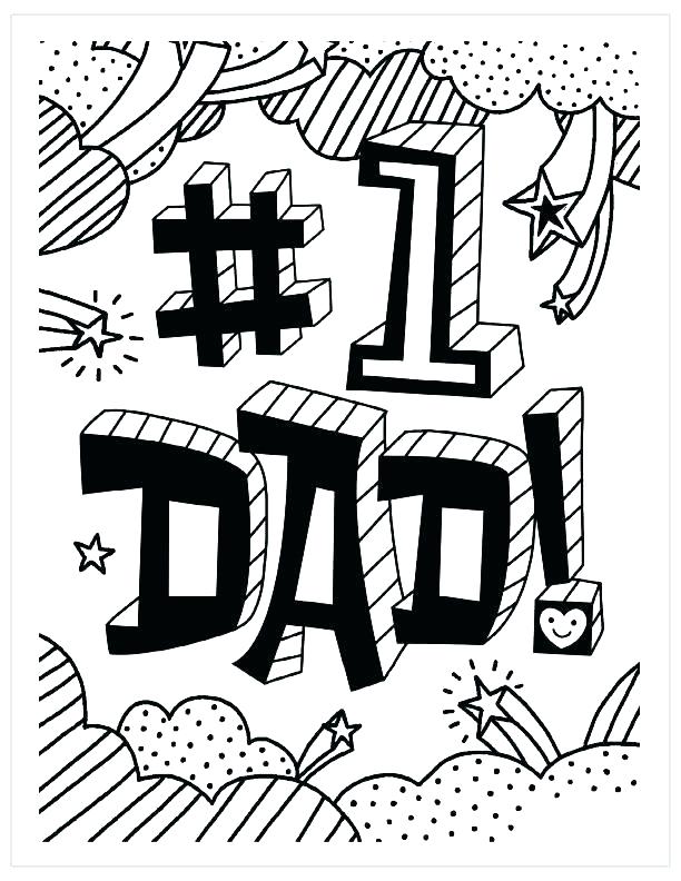 612x792 Printable Fathers Day Coloring Pages Happy For Dads Free Page