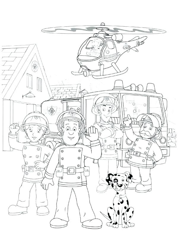 600x840 Fire Department Coloring Pages Free Fire Safety Coloring Pages