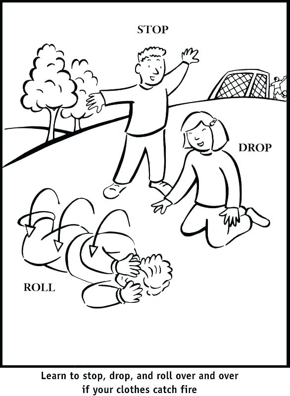 586x799 Fire Prevention Coloring Pages Free Fire Safety Coloring Pages