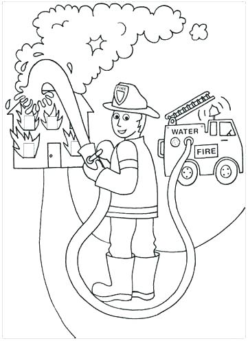 361x496 Free Fire Safety Coloring Pages Fire Prevention Coloring Sheets