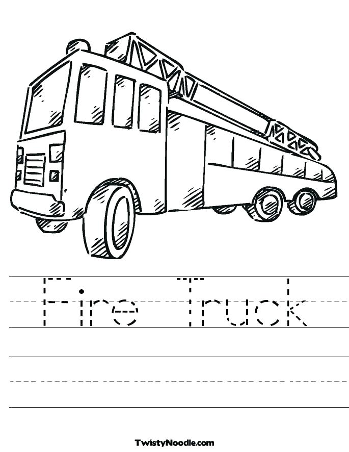 685x886 Fire Truck Coloring Pages