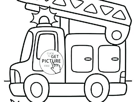 440x330 Fire Truck Coloring Pages Fire Engine Colouring Pages Uk