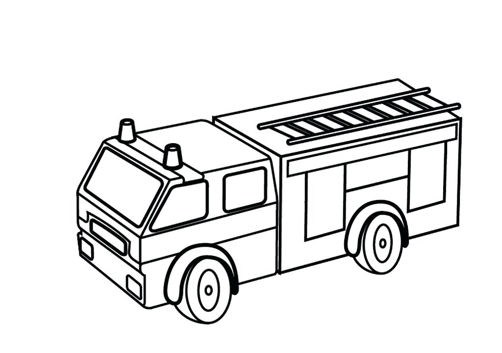 1024x720 Coloring Pages Pdf Free Download Fire Truck Printable City Colorin