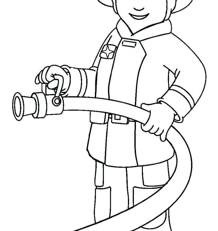 850x900 Fire Fighter Coloring Pages Fireman Coloring Pages Firefighter