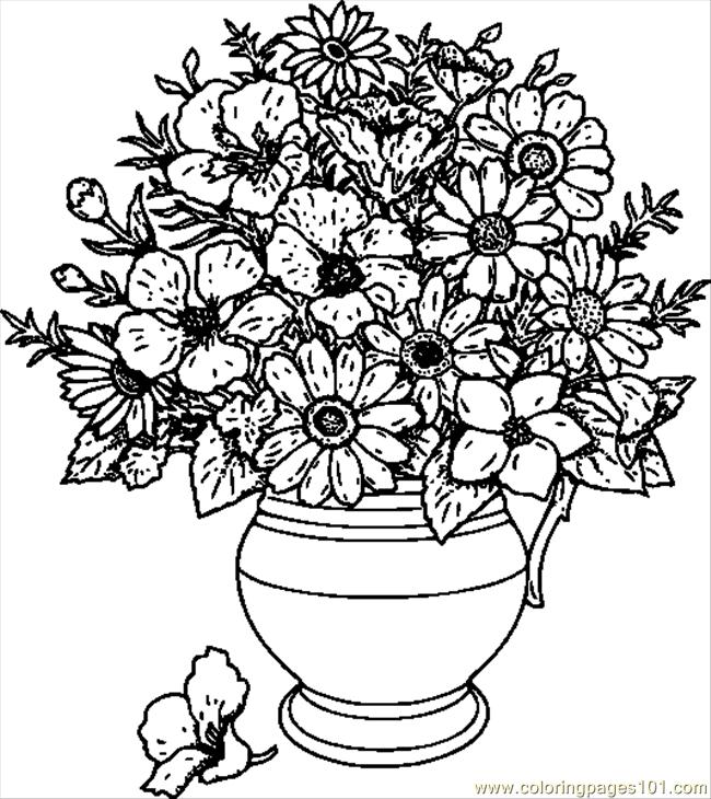 650x730 Flowers Coloring Pages Print Cool Free Coloring Pages Flowers