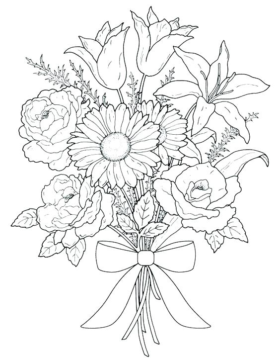 564x720 Heart Design Coloring Pages Free Flowers And Hearts Printable Free
