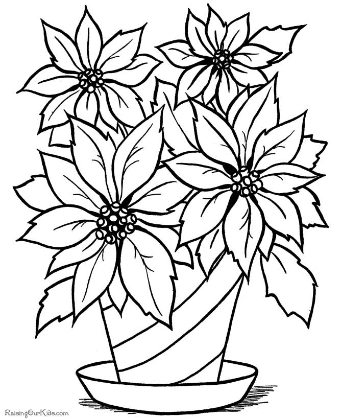 670x820 Marvellous Design Flowers Coloring Pages Free Printable Collection