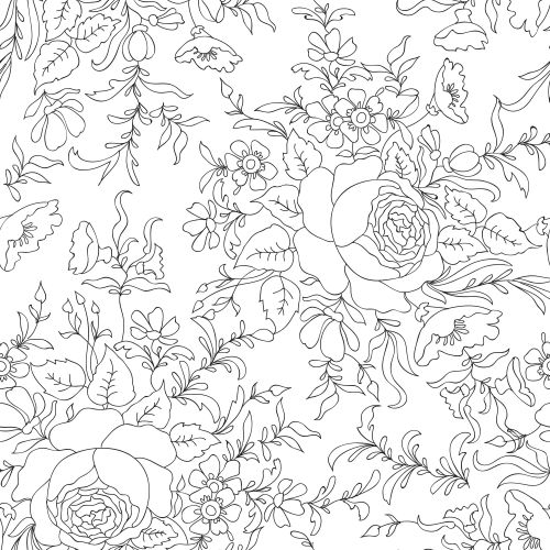 Free Flower Coloring Pages For Adults
