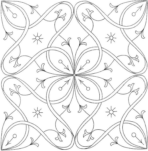 630x642 Free Printable Flower Coloring Pages