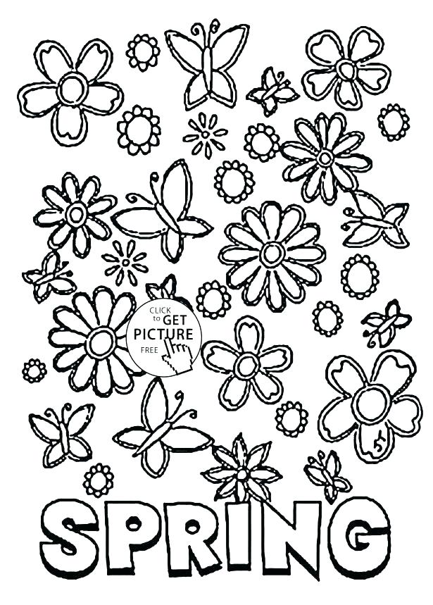 615x859 Flower Coloring Pages Free Perfect Flower Color Pages