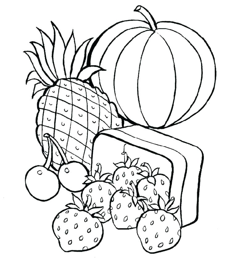 736x836 Printable Food Coloring Pages Healthy Food Coloring Pages Food