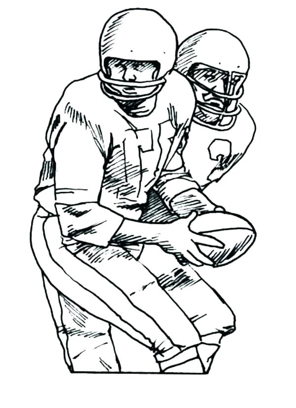 600x826 Coloring Pages Of Football Free Coloring Pages Football Sports