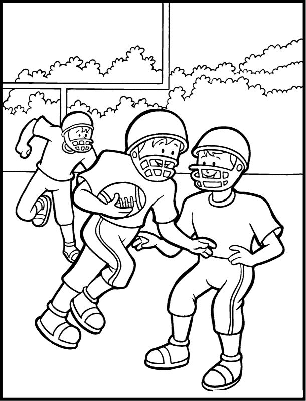 610x798 Football Coloring Pages For Kids Football Color Pages College