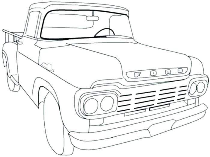 700x525 Old Pickup Truck Coloring Pages