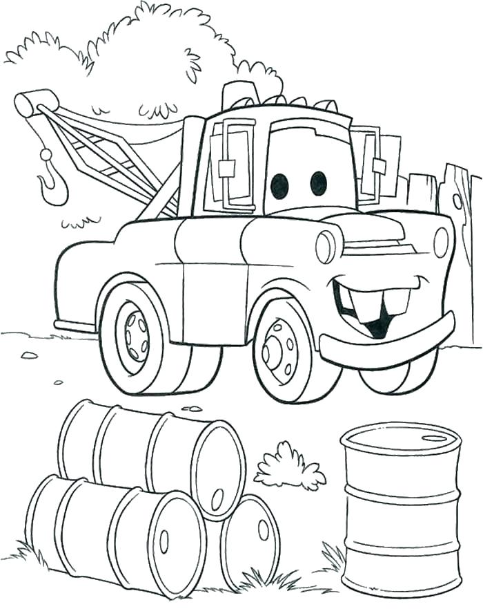 700x881 Coloring Pages Truck Monster Tow Truck Coloring Pages Also Monster