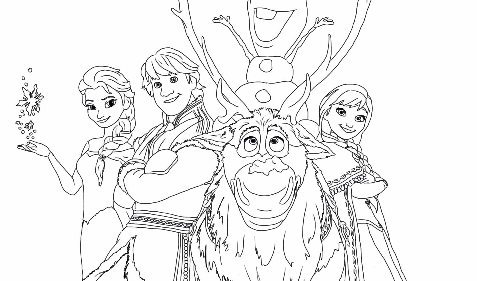 1834x1080 Frozen Coloring Pages Printable Wagashiya