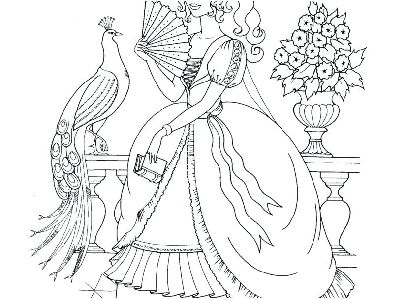 827x609 Princess Coloring Pages Printables