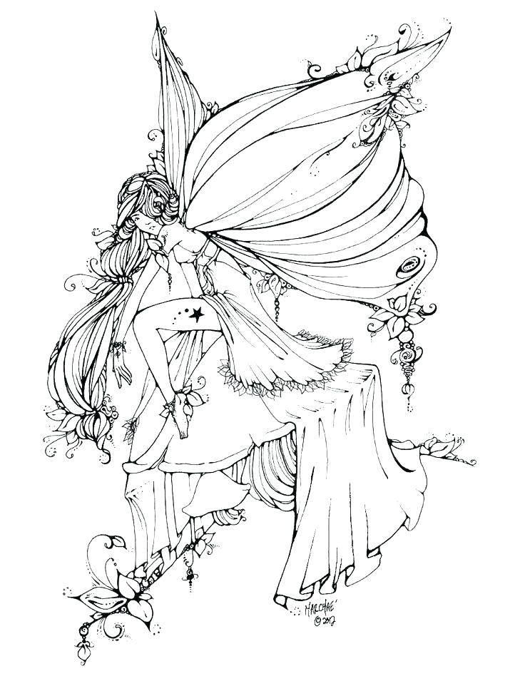 736x955 Full Size Coloring Pages Fairy Coloring Pages For Kids Free
