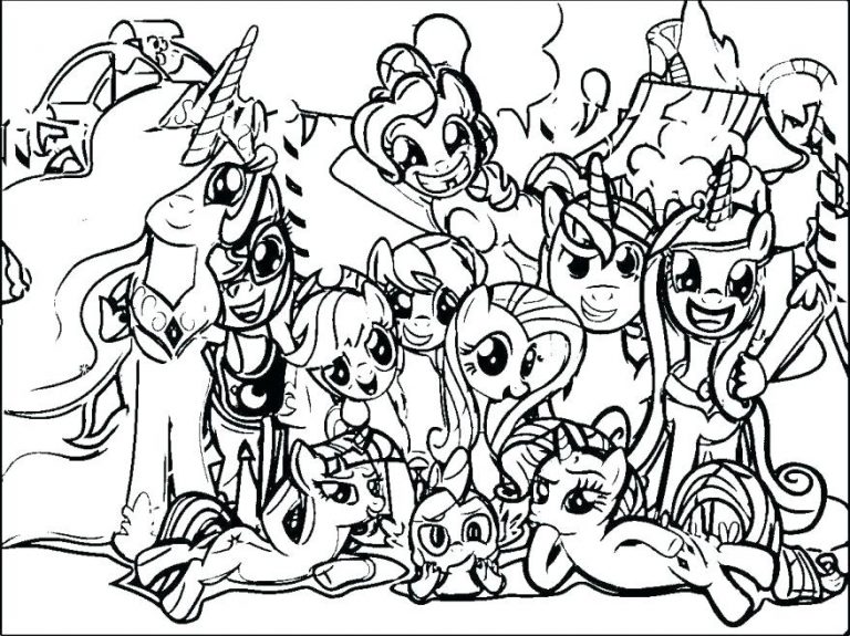 768x575 Little Pony Coloring Pages Free Copy My Book Plus Full Size
