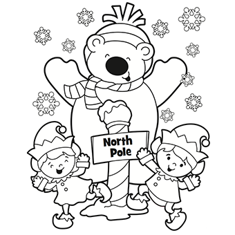 340x340 Free Fun Christmas Coloring Pages Festival Collections