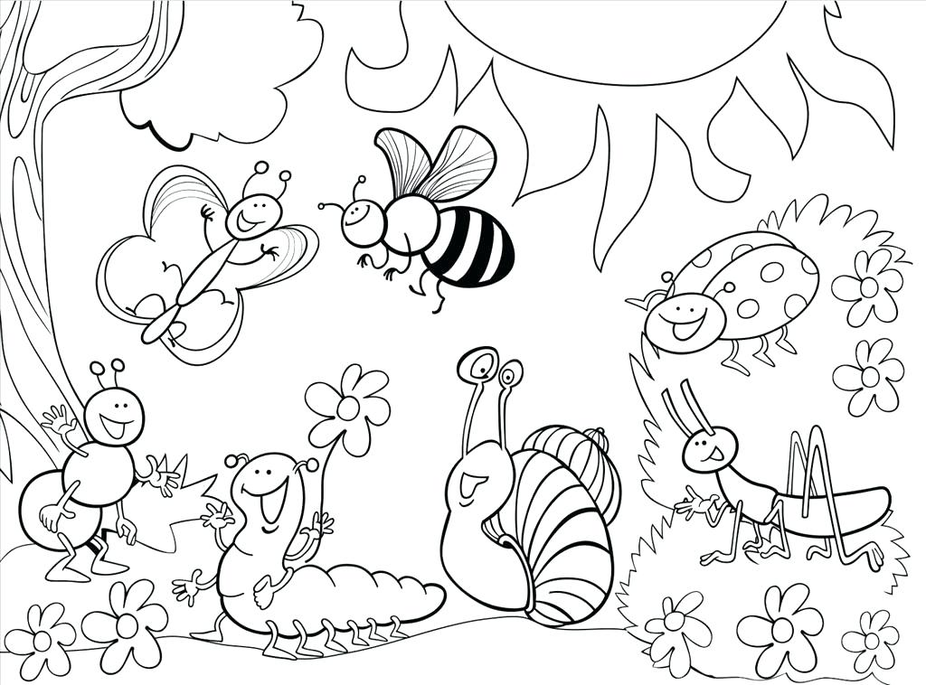 1024x758 Garden Coloring Pages Coloring Pages For Kids Man Takes Care