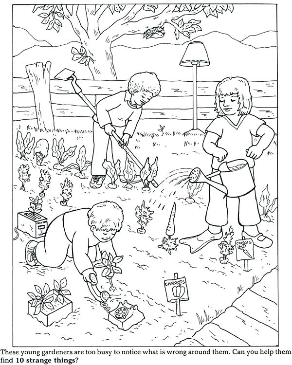 600x750 Garden Coloring Pages Garden Coloring Pages Garden Coloring Page
