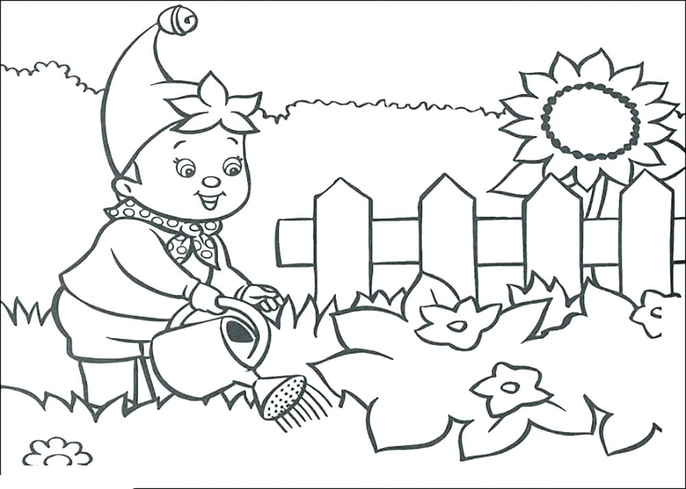 1000x713 Coloring Pages Garden