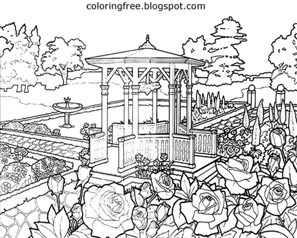 1000x800 Garden Coloring Pages Free Printable Pictures To Color Kids