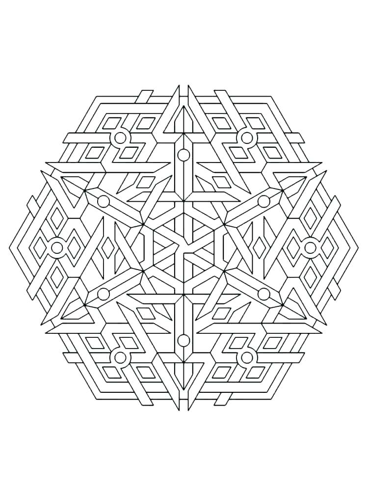 750x1000 Free Geometric Coloring Pages For Adults Geometric Coloring Pages