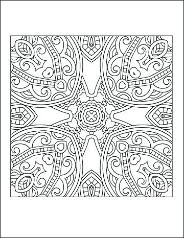 360x466 Geometric Coloring Sheet Geometric Coloring Page Printable Sacred